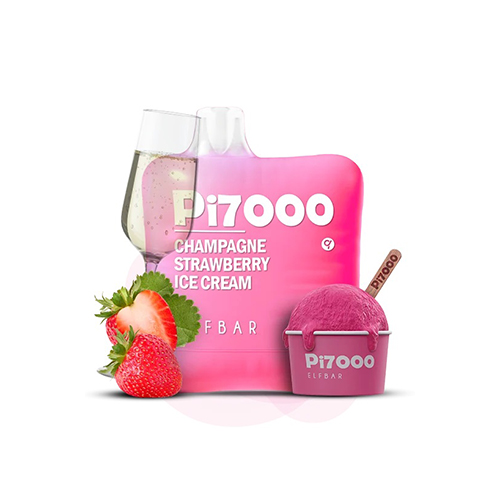 Elf Bar Pi 7000 Champagne Strawberry Ice Cream